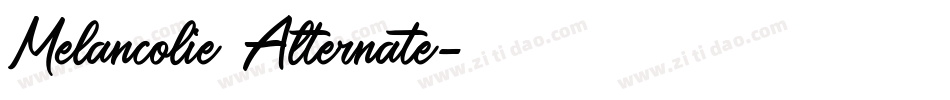 Melancolie Alternate字体转换